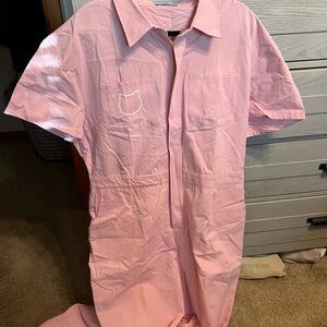 Kittenish Light Pink Jumpsuit Uniform